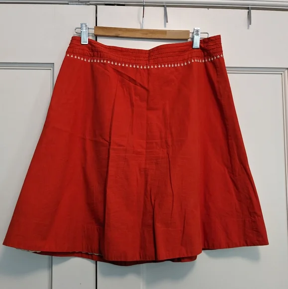 A-line Vibrant Embroidered Skirt Sz 6 - Picture 6 of 8